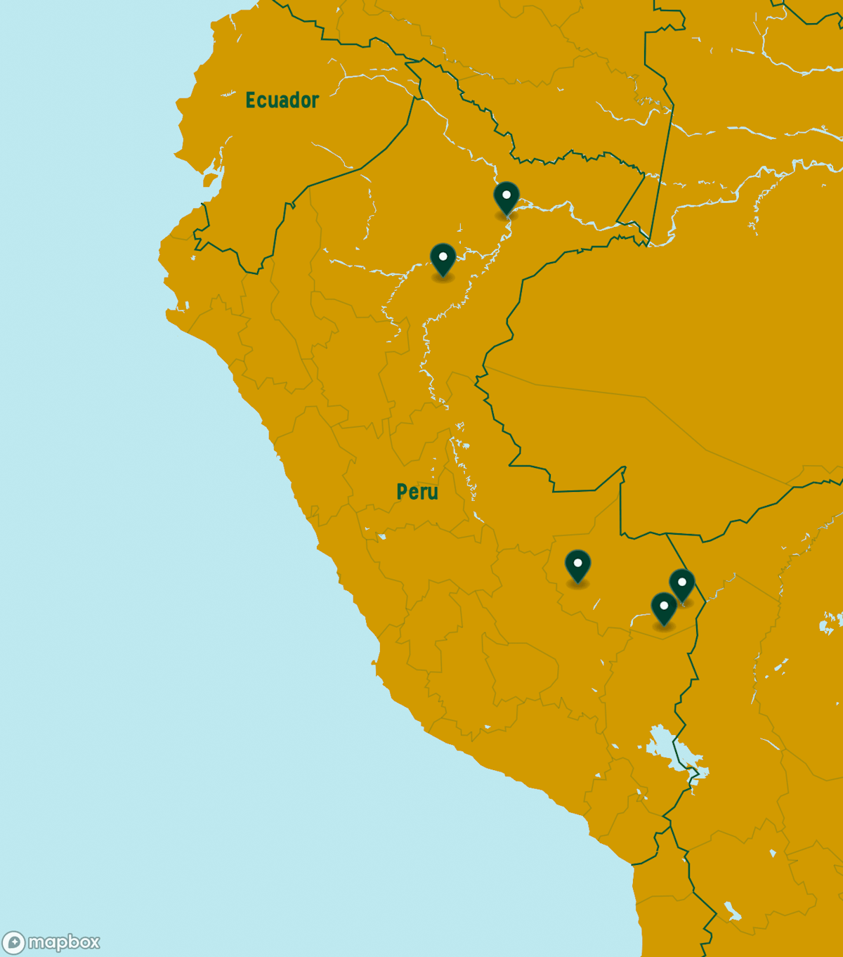 Peru Destinations Map