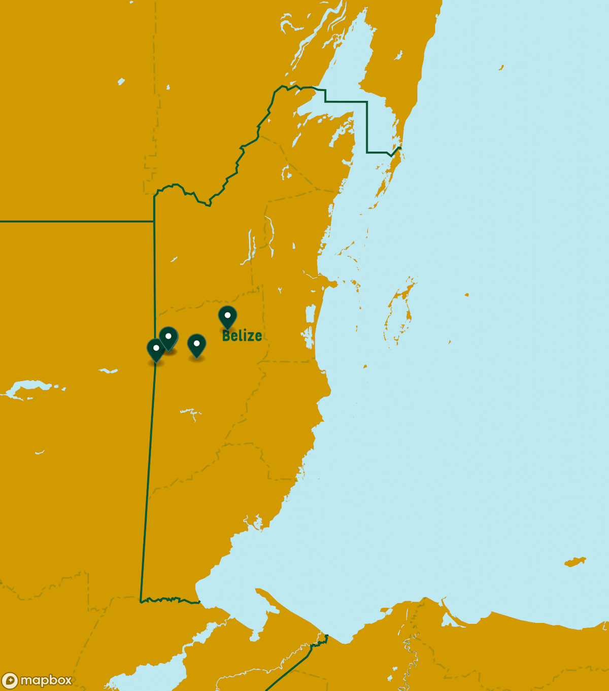 Belize Destinations Map