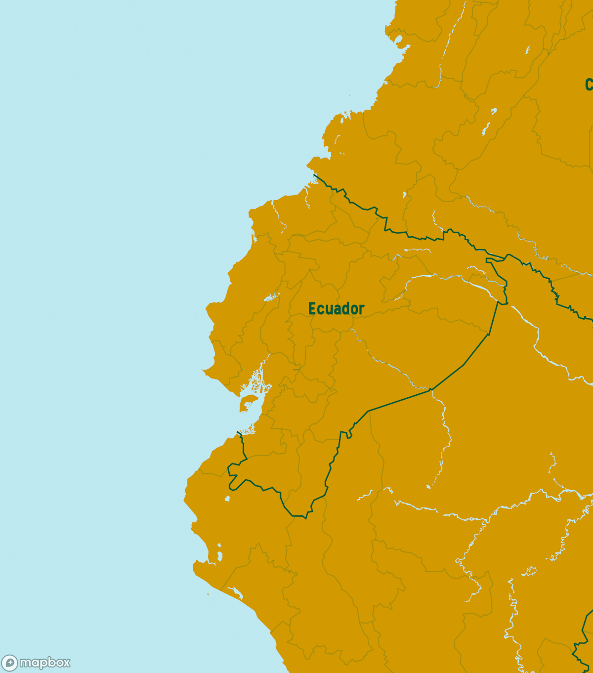 Ecuador Destinations Map
