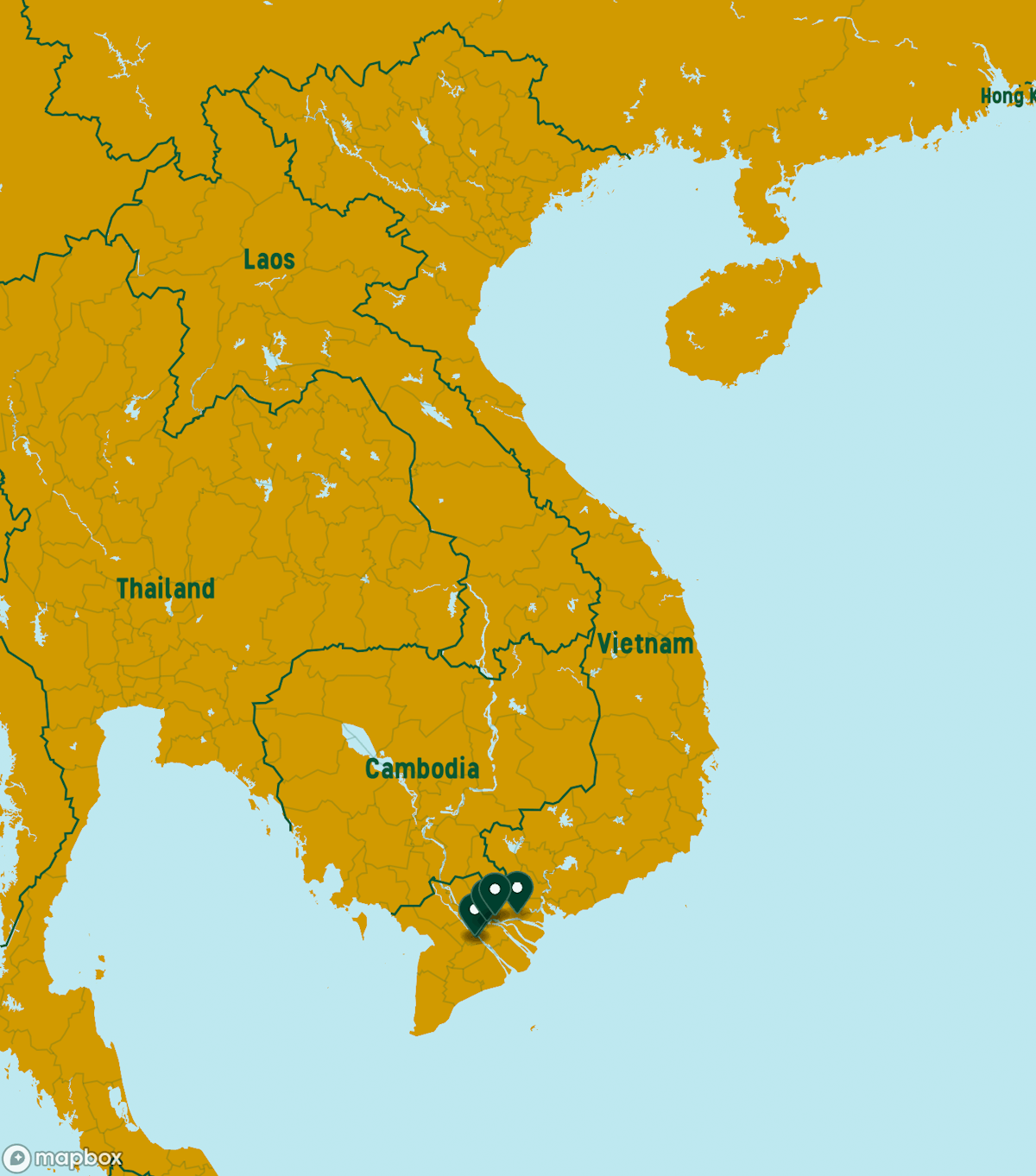 Vietnam Destinations Map
