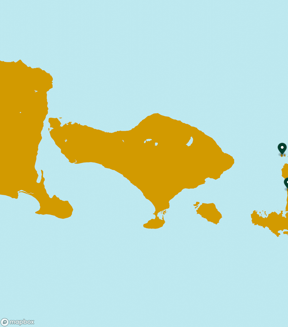 Indonesia Destinations Map