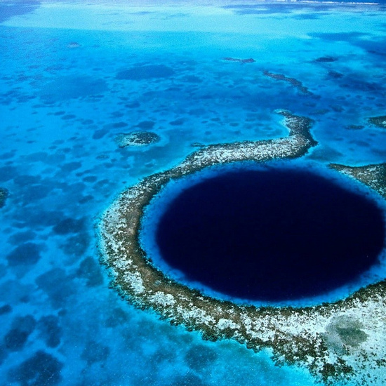 Incredible Blue Hole Diving Photo