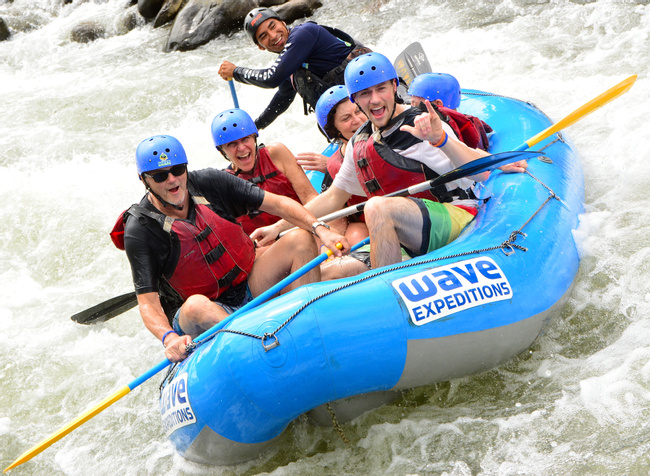 Waterfall Rapelling and Rafting Tour Photo