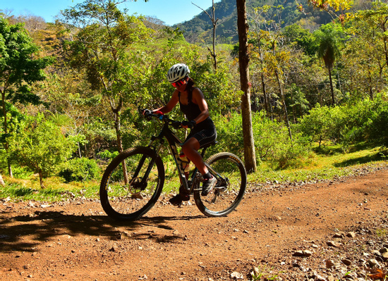 Mountain Bike and Waterfalls Photo