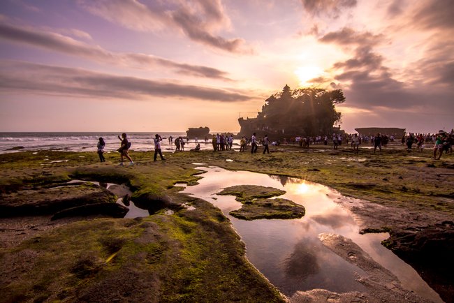 Morning Adventure at Tanah Lot Photo