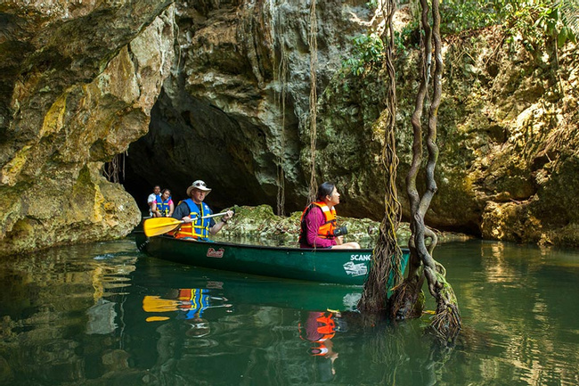 Barton Creek Cave Canoe Tour Photo