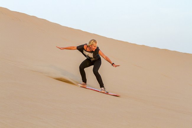 Dune Buggy Ride and Sandboarding in the Desert Photo