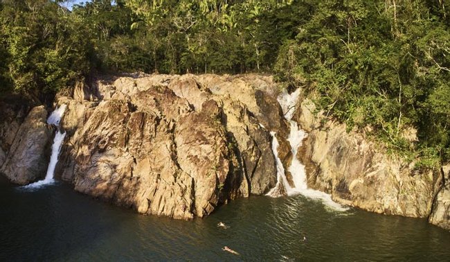 Jungle Pontoon Waterfall Adventure Photo