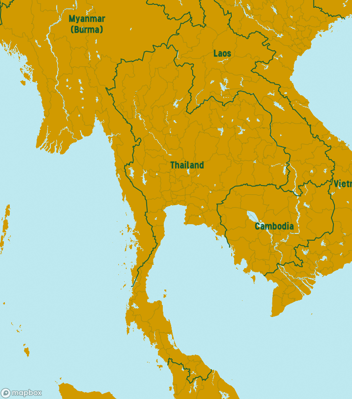 Thailand Destinations Map