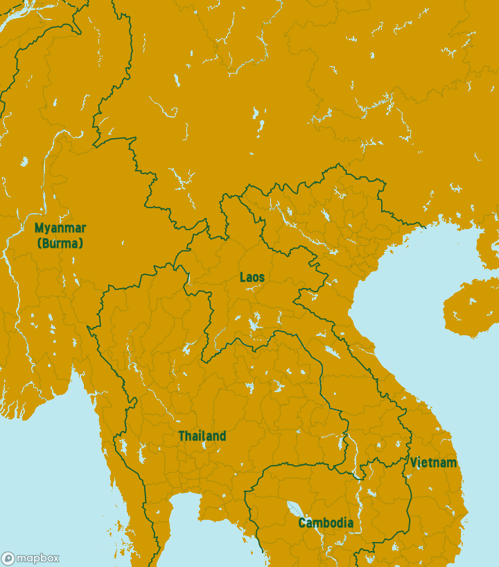 Laos Destinations Map